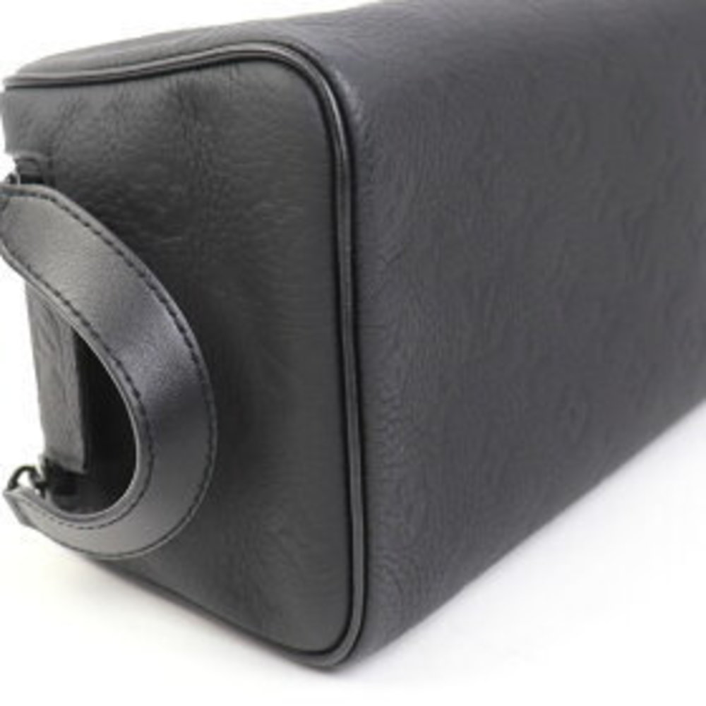 Louis Vuitton Dopp Kit Taurillon Leather Shoulder Bag Pouch Black LV A - Picture 8 of 9